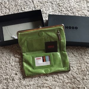 Green hobo clutch wallet